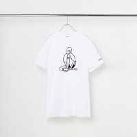 長場雄 Yu Nagaba - T-shirt "Knee-high"　White YN200111 官方授權